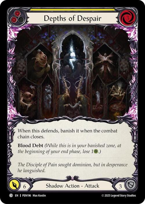 Depths of Despair (Yellow) Card Front