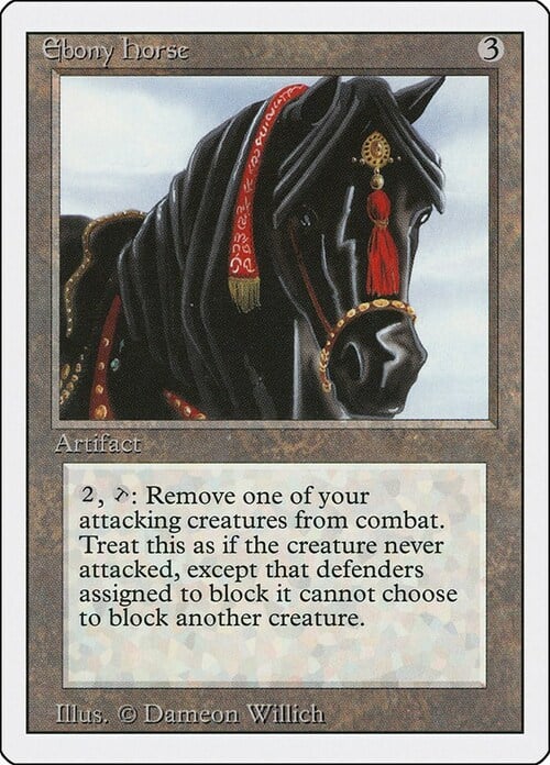 Ebony Horse Card Front