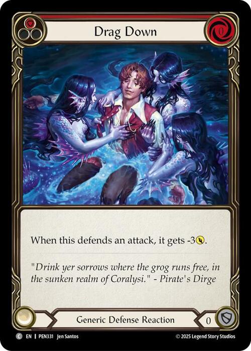 Drag Down (Red) Frente