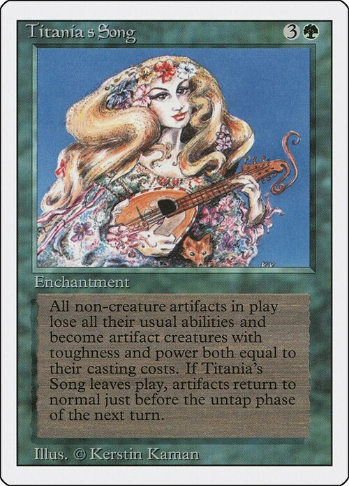 Titania's Song Card Front