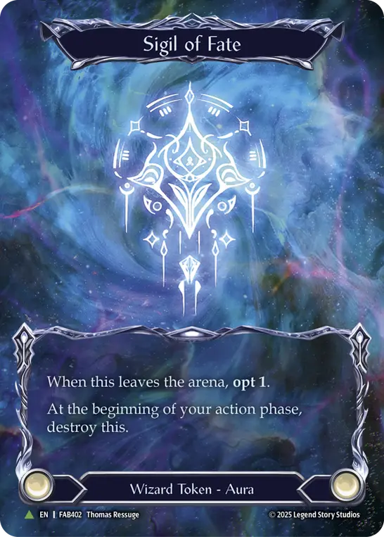 Sigil of Fate FAB Organized Play | Flesh and Blood | CardTrader