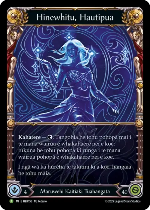 Hinewhitu, Hautipua Card Front