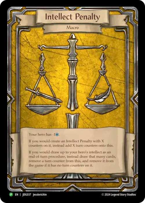 Intellect Penalty Token Card Front