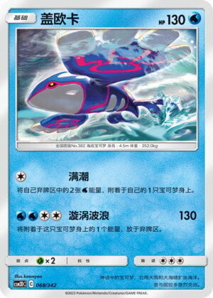 Kyogre [Destructive Tsunami] Card Front