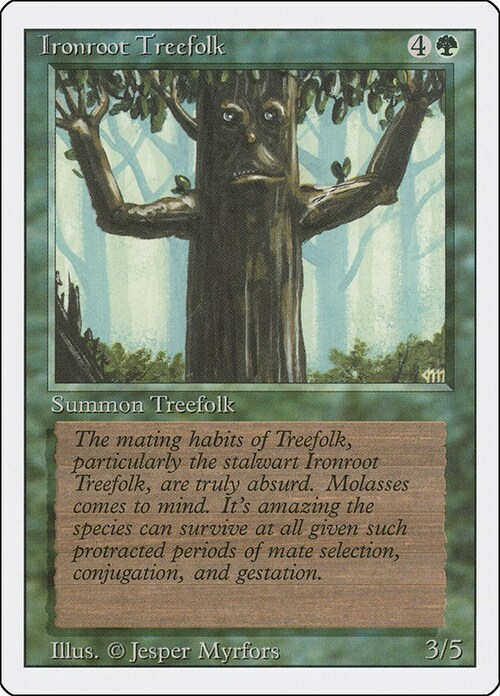 Ironroot Treefolk Card Front