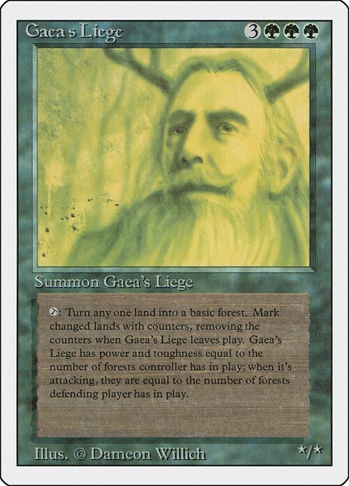 Gaea's Liege Card Front