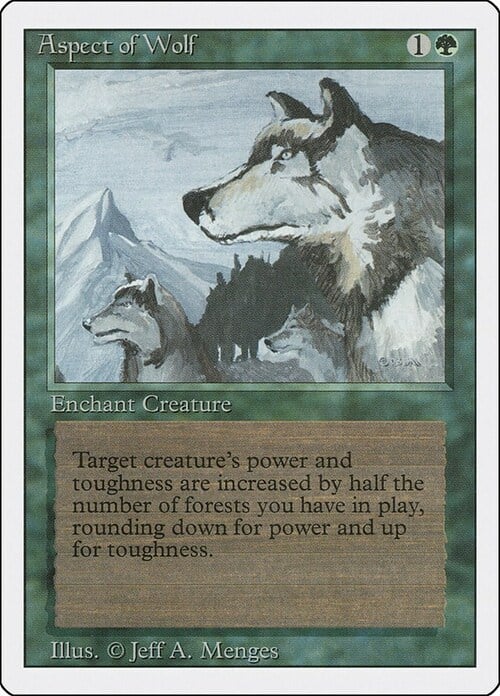 Aspect of Wolf Card Front