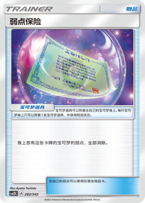 Weakness Policy Card Front