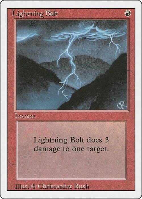 Lightning Bolt Card Front