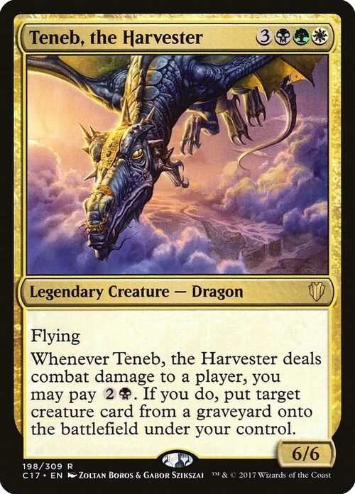 Teneb, the Harvester Card Front