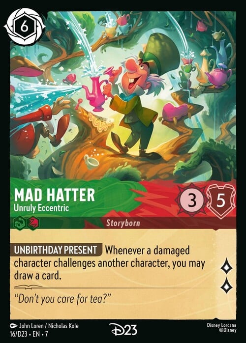 Il Cappellaio Matto - Eccentrico Ribelle Card Front