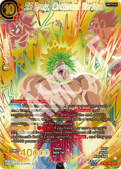 SS Broly, Cutthroat Warfare Card Front