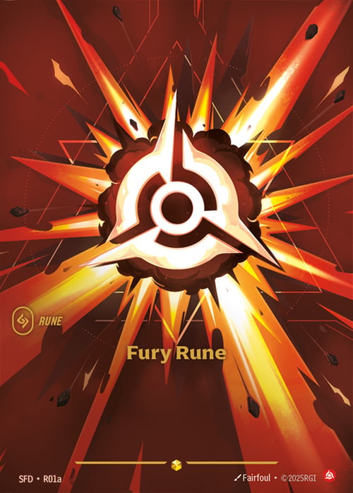 Fury Rune Card Front