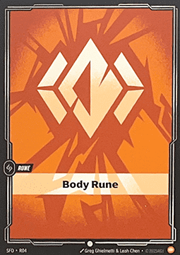 Body Rune Card Front