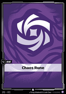Chaos Rune Card Front