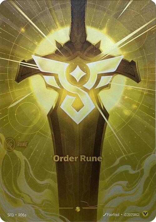 Order Rune Card Front