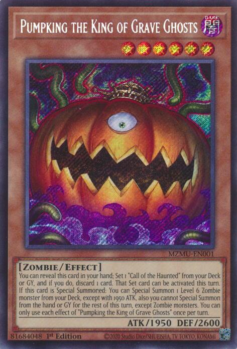 Pumpking the King of Grave Ghosts Card Front