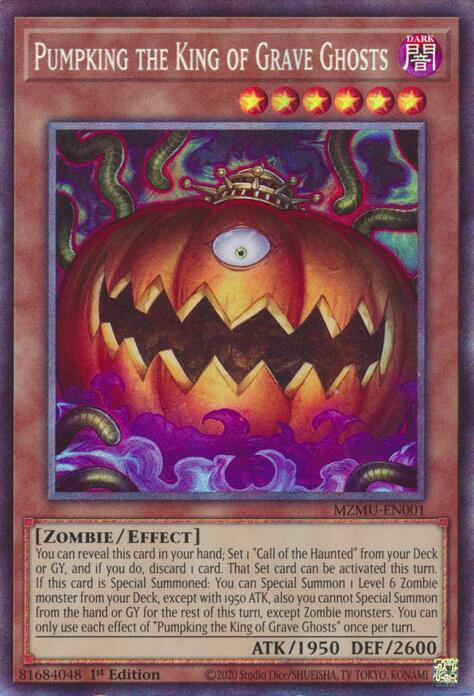 Pumpking il Re dei Tomba Fantasmi Card Front