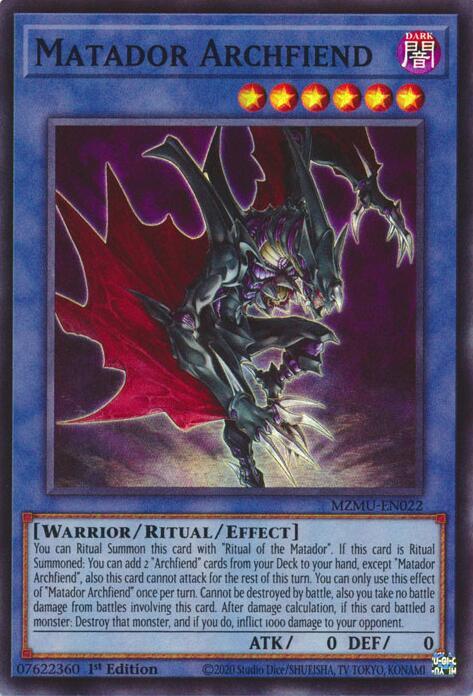 Matador Archfiend Card Front