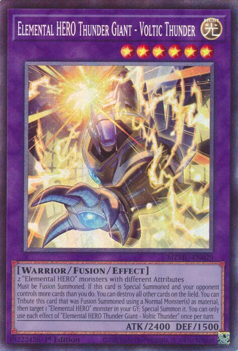 Elemental HERO Thunder Giant - Voltic Thunder Card Front