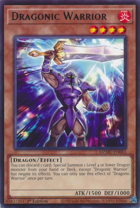 Dragonic Warrior Card Front