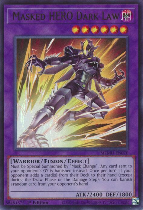 Masked HERO Dark Law Card Front