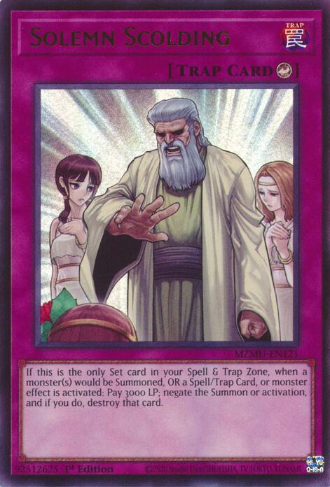 Regaño Solemne Frente