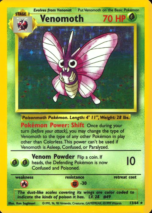Venomoth Card Front