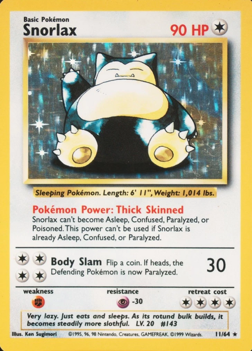 Snorlax Card Front