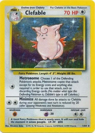 Clefable Card Front