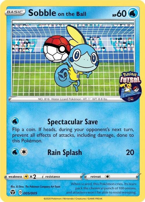 Sobble on the Ball Card Front