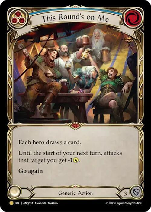 This Round's on Me Card Front
