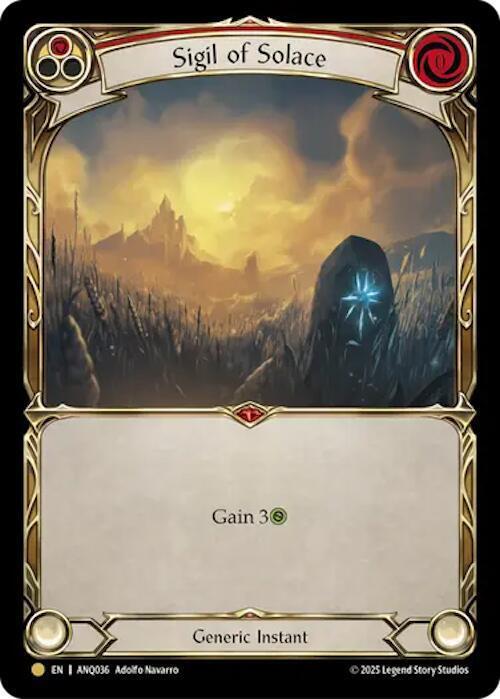 Sigil of Solace (Red) Card Front