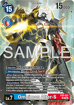 Omnimon Alter-S Card Front