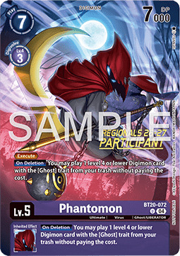 Phantomon Championship 2026 Digimon CardTrader Phantomon Regionals 26 27 Participant Championship 2026 