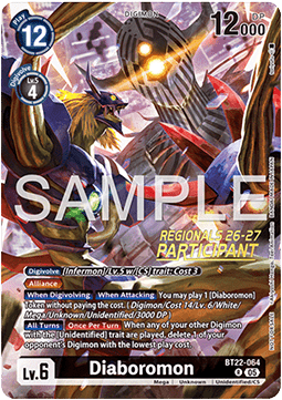 Diaboromon Card Front