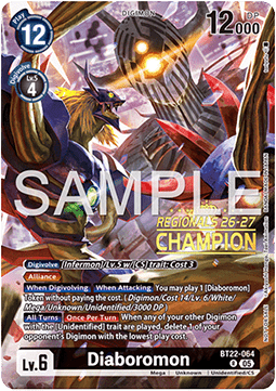 Diaboromon Card Front