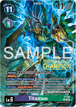 Titamon Card Front
