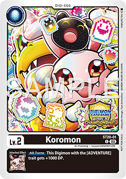 Koromon Card Front