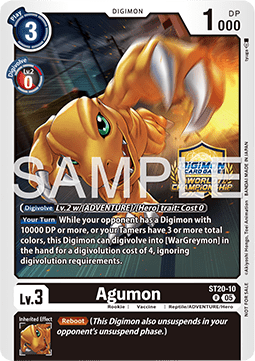 Agumon Card Front