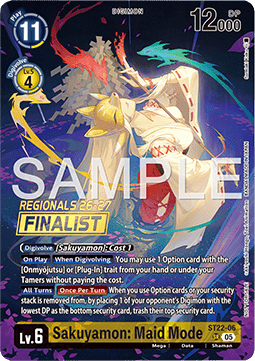 Sakuyamon: Maid Mode Card Front