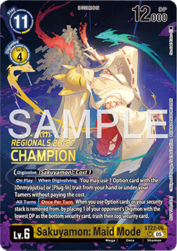 Sakuyamon: Maid Mode Card Front
