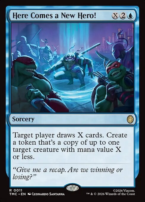 Here Comes a New Hero! Card Front