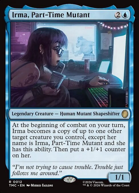 Irma, Part-Time Mutant Card Front