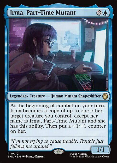 Irma, Part-Time Mutant Card Front