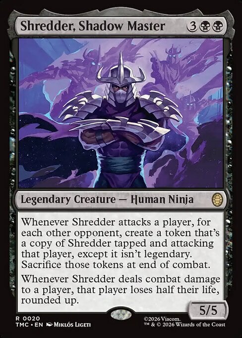 Shredder, Shadow Master Card Front