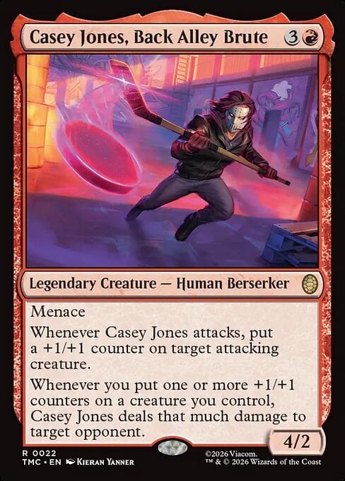 Casey Jones, Back Alley Brute Card Front