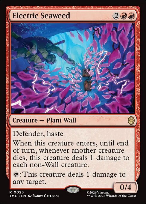 Electric Seaweed Card Front