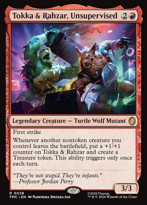 Tokka & Rahzar, Unsupervised Card Front
