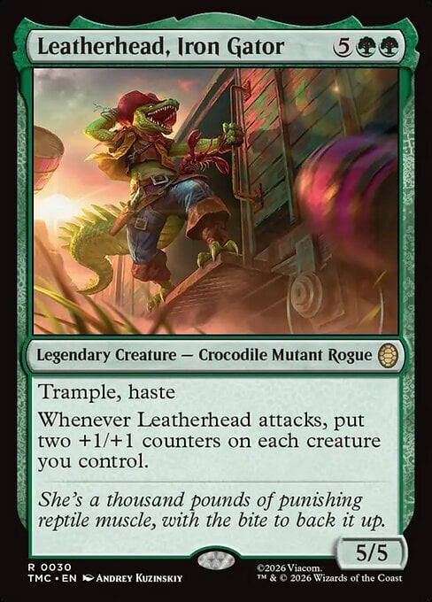 Leatherhead, Iron Gator Card Front